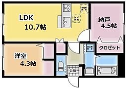 ダイヤコート 1SLDKの間取図画像