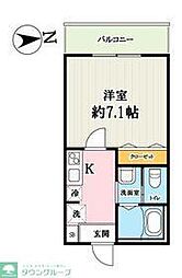 JR京浜東北・根岸線 大宮駅 徒歩13分の賃貸アパート 3階1Kの間取り