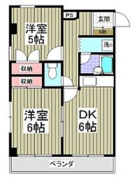 間取図画像 2DK