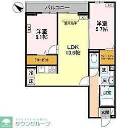 間取図画像 2LDK