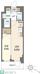 デュオステージ浦和岸町 1LDKの間取図画像