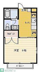 メゾン・アーベイン3 1Kの間取図画像