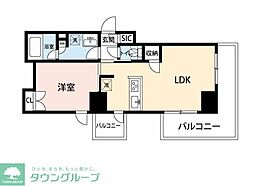 ekismさいたま新都心 1LDKの間取図画像