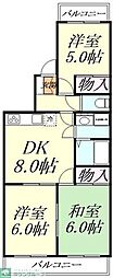 ヴァンベール泉 3DKの間取図画像
