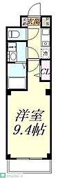 エミネックス新中里A棟 1Kの間取図画像