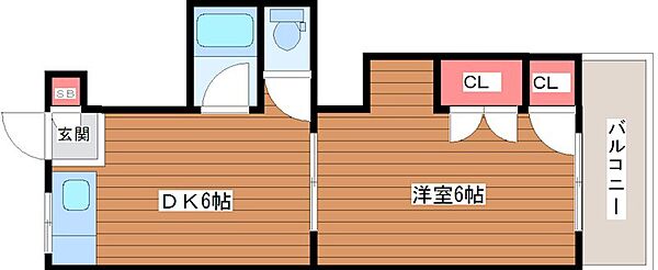 ル・クレアK ｜大阪府大阪市北区本庄東２丁目(賃貸マンション1DK・3階・30.00㎡)の写真 その2