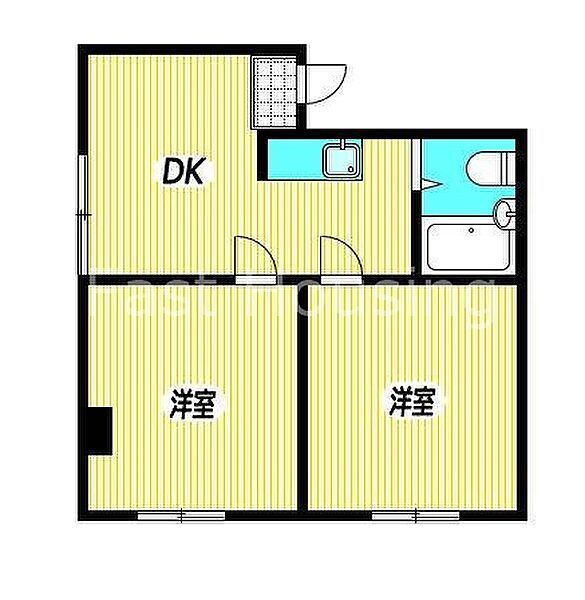 東京都杉並区南荻窪２丁目(賃貸マンション2DK・2階・29.32㎡)の写真 その2