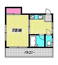 東京都中野区南台１丁目（賃貸マンション1K・3階・21.50㎡） その2