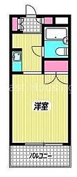 ペガサスマンション目白 ワンルームの間取図画像