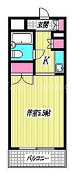 朝日阿佐谷プラザ 1Kの間取図画像