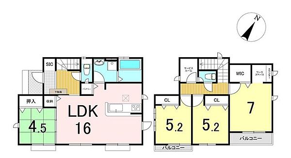 間取りを拡大表示