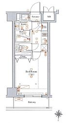 ヴォーガコルテ両国 1Kの間取図画像