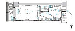 AZESTお花茶屋5 1Kの間取図画像