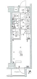 スカイコートヒルズ北新宿 1Kの間取図画像