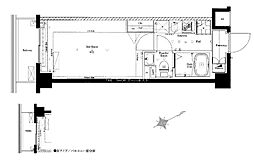 AZEST志村坂上2 1Kの間取図画像