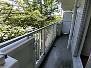 陽当り良好のバルコニー