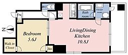 ヴィラ・レヴァンテ 1LDKの間取図画像