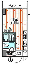 フェリーチェ2939 2階ワンルームの間取り