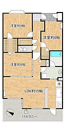 ダイアパレスつくば学園都市 3LDKの間取図画像