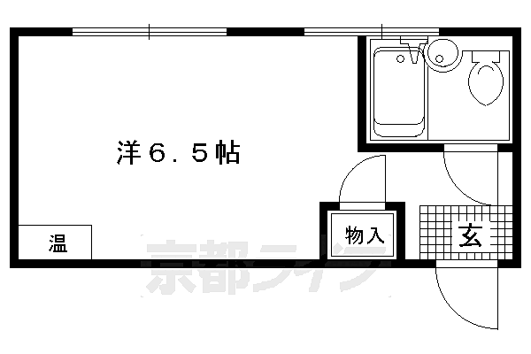 リンツ北野 301｜京都府京都市上京区御前通今出川上る北町(賃貸アパート1R・3階・17.80㎡)の写真 その2