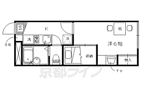 レオパレスアルモニ 108 ｜ 京都府京都市北区上賀茂津ノ国町（賃貸アパート1K・1階・22.35㎡） その2