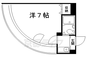 京都府京都市左京区田中里ノ前町（賃貸マンション1K・2階・20.00㎡） その2