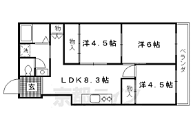 ファーストコート今出川北 3-B ｜ 京都府京都市上京区堀川通寺之内下る大北小路東町（賃貸マンション3LDK・3階・55.84㎡） その2