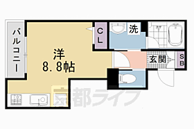 京都府京都市中京区壬生淵田町（賃貸マンション1R・1階・27.00㎡） その2