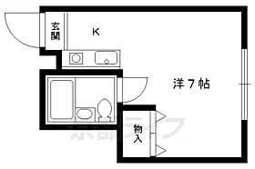 プチ下立売 301 ｜ 京都府京都市上京区下立売大宮西入ル浮田町（賃貸マンション1K・3階・18.00㎡） その2