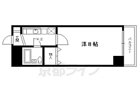 京都府京都市左京区松ケ崎西山（賃貸マンション1K・3階・22.19㎡） その2