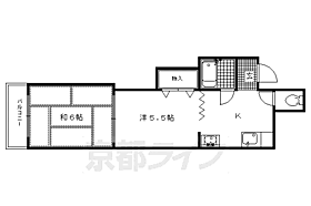 ハイツマルゲン 303 ｜ 京都府京都市上京区大宮寺ノ内上る三丁目北仲之町（賃貸マンション2K・3階・35.00㎡） その2