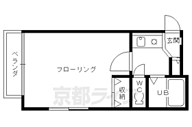 ユニヴェール 302 ｜ 京都府京都市上京区千本通出水下る十四軒町（賃貸マンション1K・3階・22.00㎡） その2