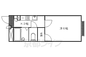 京都府京都市左京区高野清水町（賃貸アパート1K・1階・20.28㎡） その2