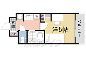 京都府京都市左京区田中西浦町（賃貸マンション1K・3階・16.84㎡） その2