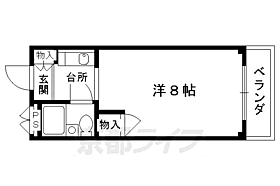 京都府京都市左京区北白川仕伏町（賃貸マンション1K・2階・20.25㎡） その2