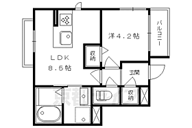 京都府京都市左京区高野清水町（賃貸マンション1LDK・4階・34.22㎡） その2