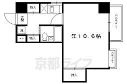 アビタ・上賀茂 1Kの間取図画像