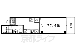 JR山陰本線 二条駅 徒歩20分の賃貸マンション 1階1Kの間取り