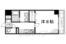 孝寿荘 1Kの間取図画像