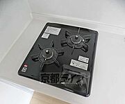 2口ガスコンロ付きのキッチン