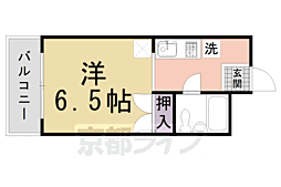 メゾンドール 1Kの間取図画像