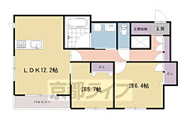 ローズコートアネックス2 2LDKの間取図画像