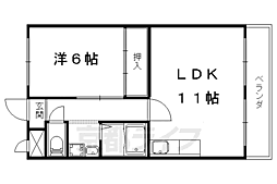 ロイヤルハイツ秀 1LDKの間取図画像