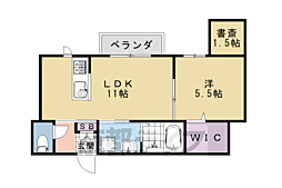 シャーメゾンコジマ 1LDKの間取図画像