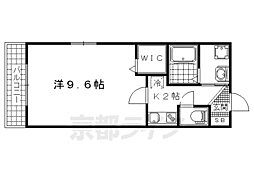 A-mon醍醐 1Kの間取図画像