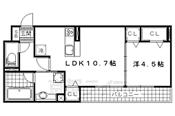 エンフォルド 1LDKの間取図画像