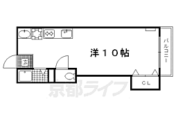 紫野ハイツ ワンルームの間取図画像