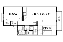 セジュールさかえA 2LDKの間取図画像