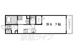 シュロス京西陣 ワンルームの間取図画像