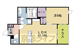 (仮称)京都市伏見区桃山羽柴長吉東町ヘーベルメゾン 1LDKの間取図画像